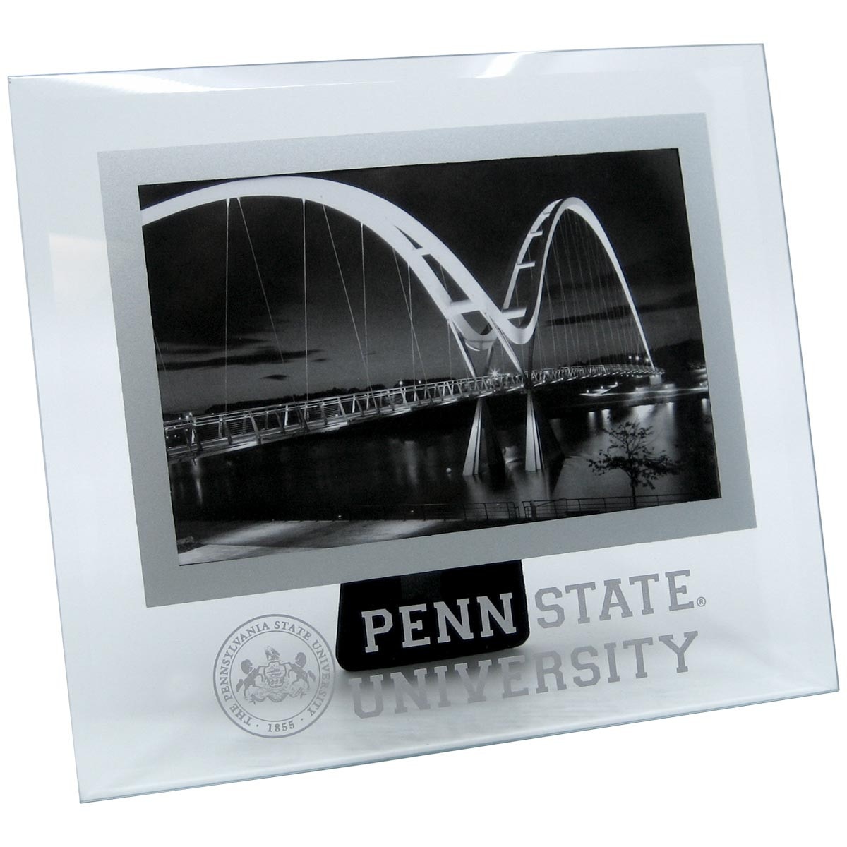 glass picture frame with Seal and Penn State University